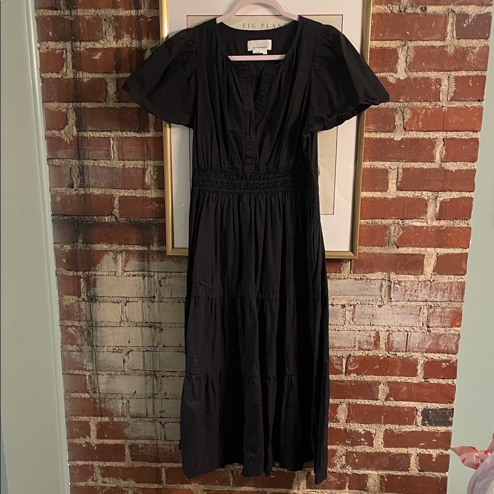 Anthropologie Somerset Black Maxi Dress